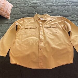 L.L. Bean Yellow Casual Button Down Shirt